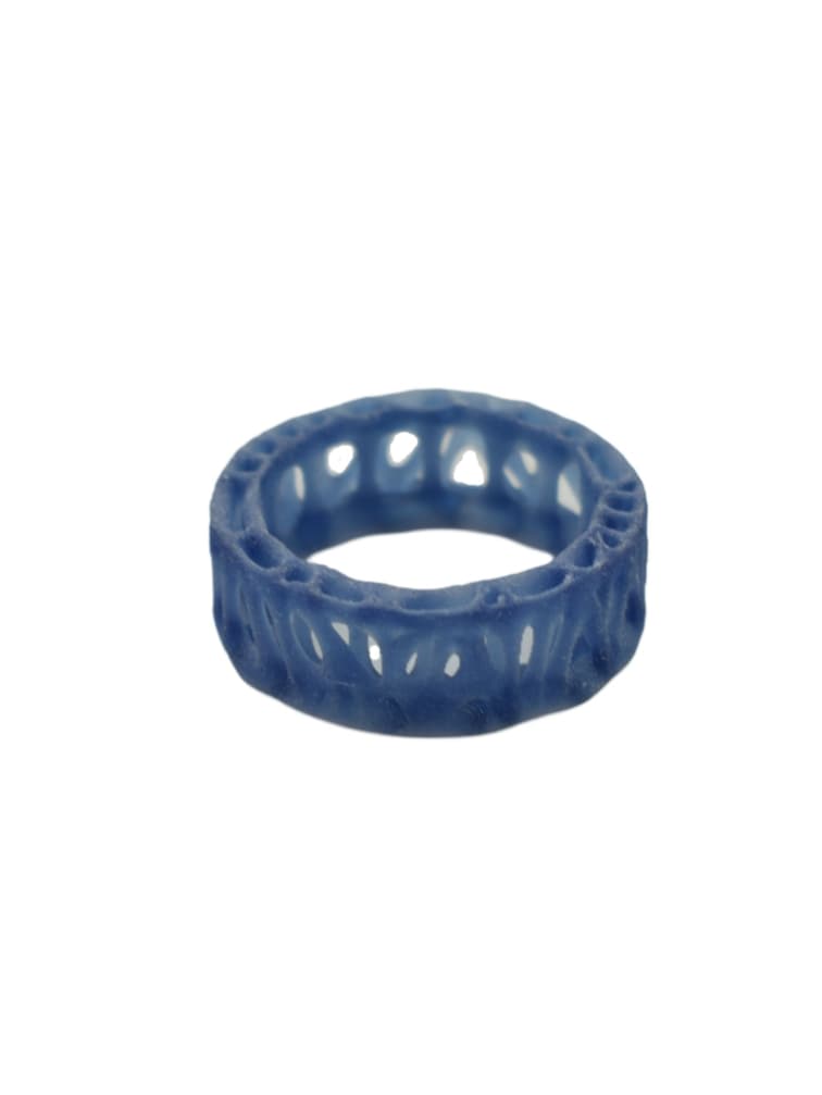 Cellular Structure Statement Ring - Blue