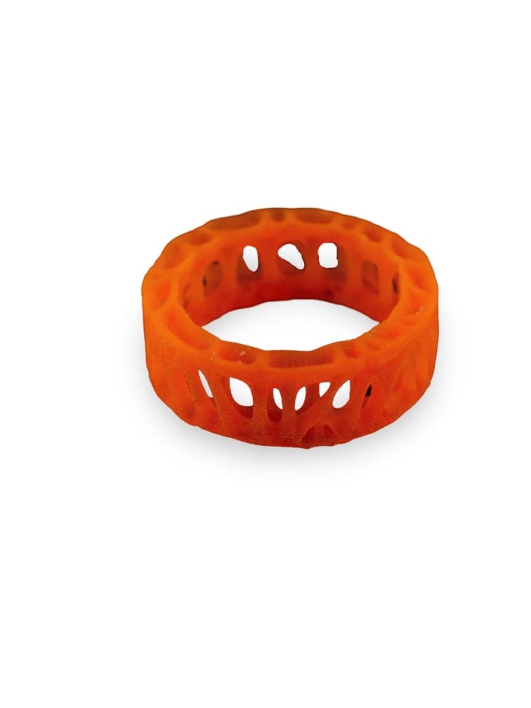 Cellular Structure Statement Ring - UV Orange