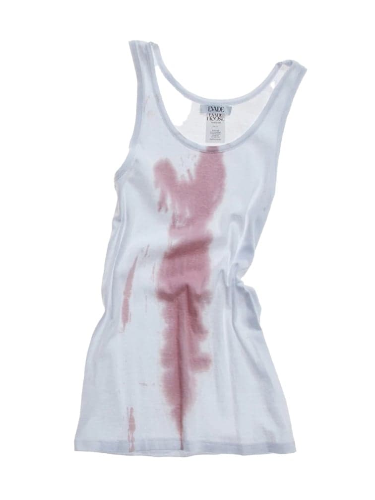 UNISEX WINE TANK TOP - WHITE & RED