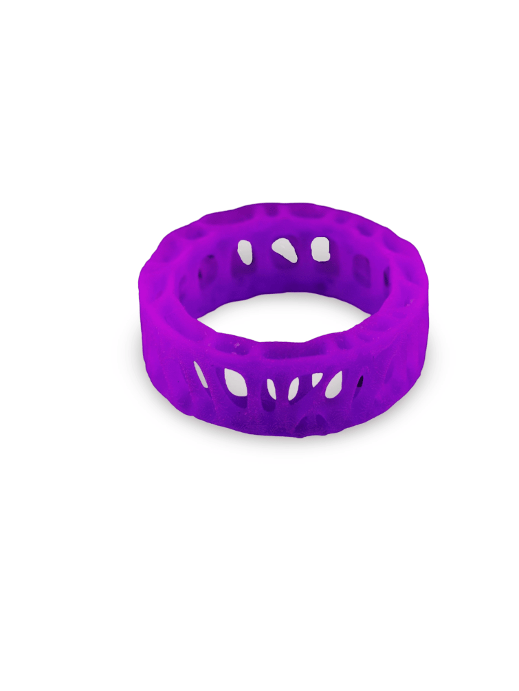 Cellular Structure Statement Ring - Violet