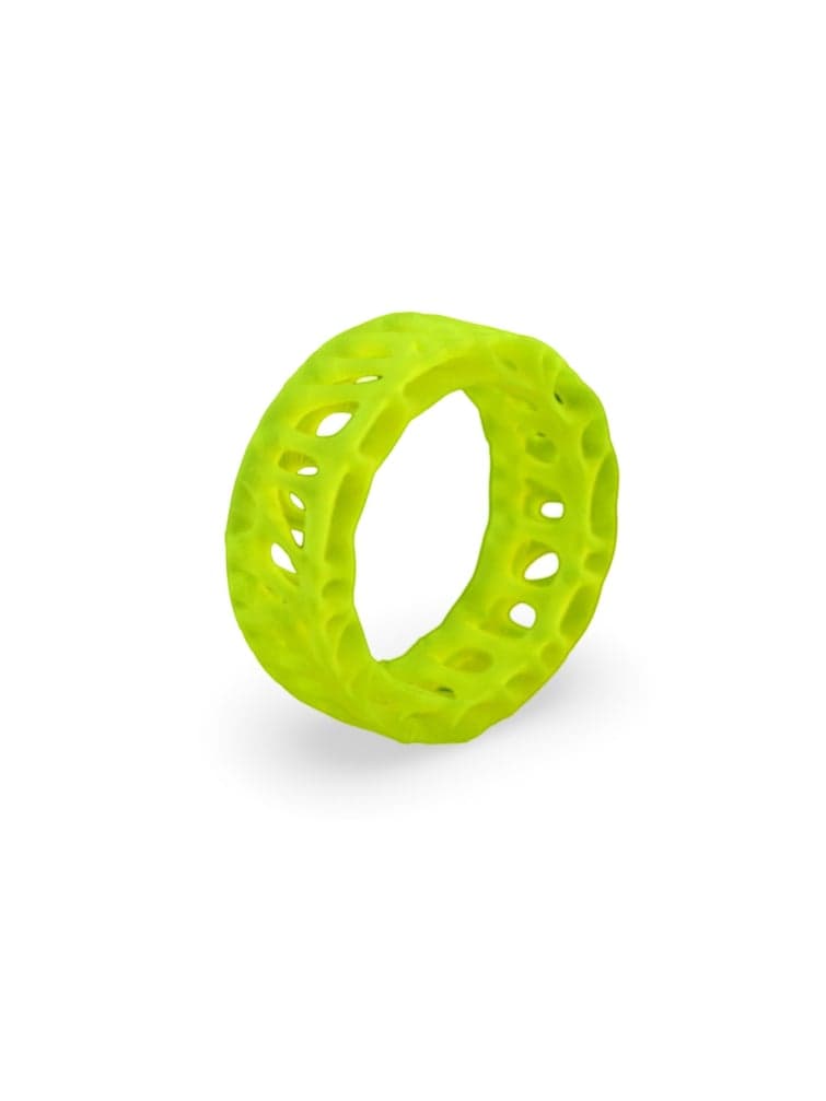 Cellular Structure Statement Ring - UV Yellow