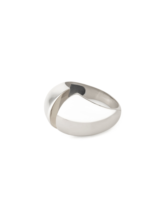 Broken Chunky Ring - Silver