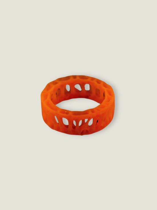 Cellular Structure Statement Ring - UV Orange